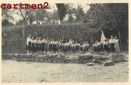 CARTE PHOTO : SCOUTISME ECLAIREUSES DE FRANCE SCOUT ECLAIREUSE ISERE 38 ? PHOTOGRAPHE PERRICHON - Movimiento Scout