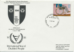 GB 1981, International Year Of Disable People 22 P With Rare Special Handstamp - Lettres & Documents
