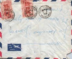 MAURITANIE  / LETTRE PAR AVION /  DEPART PORT ETIENNE   POUR LYON 1958 - Brieven En Documenten