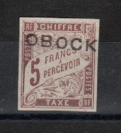 Obock_ Chiffre Taxe (1892 ) 5F N°19 - Other & Unclassified