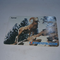 KYRGYZSTAN-(KG-KYR-0013)-mountain Goat-(39)-(200units)-(00320060)-(TIRAGE-15.000)-used Card+1card Prepiad Free - Kyrgyzstan
