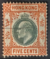 HONGKONG 1903 - MLH - Sc# 74 - 5c - Nuevos