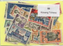 50 Timbres Kouang Tcheou - Used Stamps