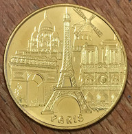 75007 PARIS ARC DE TRIOMPHE TOUR EIFFEL NOTRE-DAME 2018 MÉDAILLE MONNAIE DE PARIS JETON TOURISTIQUE MEDALS COINS TOKENS - 2018