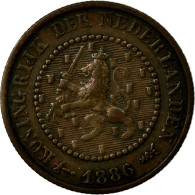 Monnaie, Pays-Bas, William III, 1/2 Cent, 1886, TTB, Bronze, KM:109.1 - 1849-1890 : Willem III