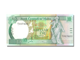 Billet, Malte, 10 Liri, NEUF - Malta