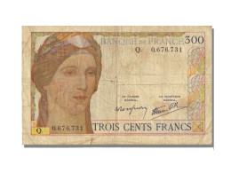 Billet, France, 300 Francs, 300 F 1938-1939, 1939-02-09, TB+, Fayette:29.3 - 300 F 1938-1939