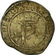 Monnaie, France, Karolus Or Dizain, 1488, Tours, TB+, Argent, Duplessy:593 - 1483-1498 Carlos VIII El Afable