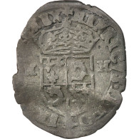 Monnaie, France, Douzain, 1596, Grenoble, TB+, Billon, Sombart:4442 - 1589-1610 Henri IV Le Vert-Galant