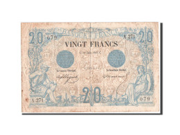 Billet, France, 20 Francs, 20 F 1874-1905 ''Noir'', 1875, 21.06.1875, TB - 20 F 1874-1905 ''Noir''