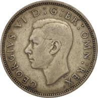 Monnaie, Grande-Bretagne, George VI, Florin, Two Shillings, 1939, TB+, Argent - J. 1 Florin / 2 Schillings