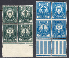 Ireland 1933 Mint No Hinge, Blocks, Sc# ,SG 96-97 - Ungebraucht