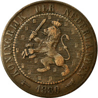 Monnaie, Pays-Bas, William III, 2-1/2 Cent, 1880, TTB, Bronze, KM:108.1 - 1849-1890 : Willem III