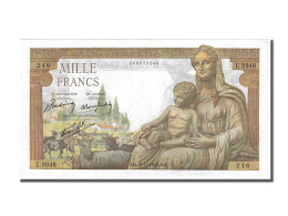 Billet, France, 1000 Francs, 1 000 F 1942-1943 ''Déesse Déméter'', 1943 - 1 000 F 1942-1943 ''Déesse Déméter''