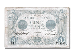 Billet, France, 5 Francs, 5 F 1912-1917 ''Bleu'', 1916, 1916-11-08, TTB - 5 F 1912-1917 ''Bleu''