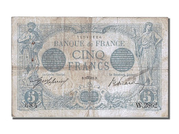 Billet, France, 5 Francs, 5 F 1912-1917 ''Bleu'', 1913, 1913-08-09, TB+ - 5 F 1912-1917 ''Bleu''