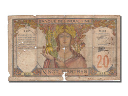 Billet, Indochine Française, 20 Piastres, 1921, B - Indochine