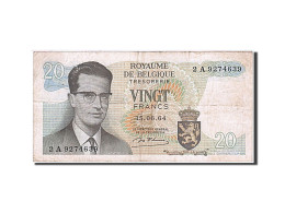 Billet, Belgique, 20 Francs, 1964, 1964-06-15, KM:138, TTB+ - Autres & Non Classés