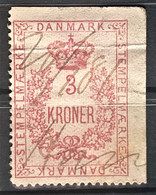 DENMARK - Canceled - Fiscal 3Kr - Revenue Stamps