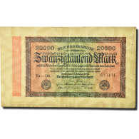 Billet, Allemagne, 20,000 Mark, 1923, 1923-02-20, KM:85b, TTB - 20.000 Mark
