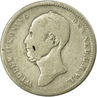 Monnaie, Pays-Bas, William II, 25 Cents, 1848, TB, Argent, KM:76 - 1840-1849 : Willem II