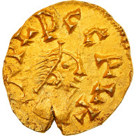 Monnaie, France, CAPVD CERVI, Triens, AIGVLFVS Monétaire, Sacierges (Indre) - 470-751 Merovingian