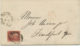 GB 1874 QV 1 D Pl.123 Env Barred Cancel "E.C. / 43" RARITY H RARE POSTAGE RATE - Briefe U. Dokumente