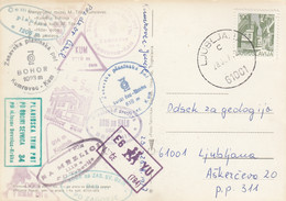 Yugoslavia Mountaineering Alpinism Postmarks , Kum Mrzlica Cemsenicka Planina Trbovlje Bohor Sevnica Kal Hrastnik - Klimmen