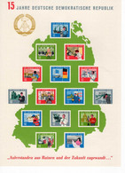 DDR Block 019 Berufe 15 Jahre DDR Postfrisch MNH *** - 1950-1970