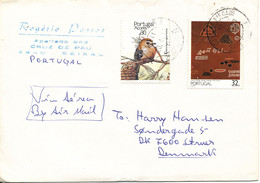 Portugal + Azores Cover Sent To Denmark 20-4-1990 Topic Stamnps BIRD - Lettres & Documents