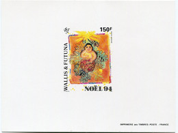 WALLIS-ET-FUTUNA EPREUVE DE LUXE DU PA 184 ** NOEL 1994 - Imperforates, Proofs & Errors