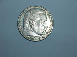 ALEMANIA 2 MARCOS PLATA 1938 E (Hindenburg) (3273) - 2 Reichsmark