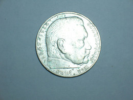 ALEMANIA 2 MARCOS PLATA 1939 F (Hindenburg) (3277) - 2 Reichsmark