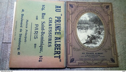 Calendrier Buvard  Porte Lettres 1910 Au Prince Albert Chaussures Paris Lavandières - Grand Format : 1901-20