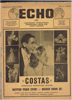 ECHO INDEPENDENT INTERNATIONAL PROFESSIONAL CIRCUS AND VARIETY JOURNAL 1952 LISTE INTERNATIONALE DES ARTISTES DU CIRQUE - Other & Unclassified