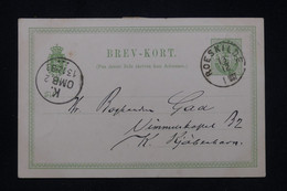 DANEMARK - Entier Postal De Roeskilde Voyagé En 1883 - L 91537 - Interi Postali