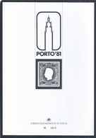 Prova Do Selo De 5 Reis De D. Luis I Fita Curva, Não Denteado De 1866 Da Porto 81. Proof Of Stamp Of 5 Kings Of D. Luis - Neufs