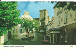 MARINERS SQUARE - HAVERFORDWEST - PEMBEOKESHIRE - WALES - MINI CAR - Pembrokeshire