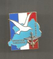 JC , G , Insigne, MILITARIA , Operation TURQUOISE , RWANDA , 2 Scans , Segalen 1994 ,  Frais Fr 2.15 E - Armée De Terre