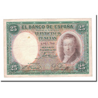 Billet, Espagne, 25 Pesetas, 1931, 1931-04-25, KM:81, TTB - 25 Pesetas