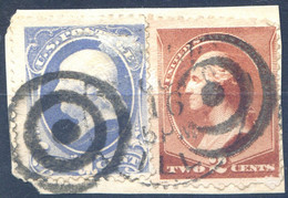 USA - Etats-Unis N°39 Et 40 Oblitérés Sur Fragment - (F010) - Usados