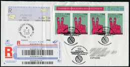 ANDORRA ANDORRE Postes (2021) - Homenatge Esforços Tothom Davant COVID-19  Premier Jour First Day Cover REGISTERED - FDC