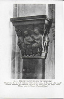 Brioude - Eglise St Julien : Chapiteau De La Nef Médiane : Saintes Femmes Au Tombeau - Brioude