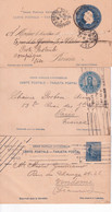 ARGENTINA - 1902/1912 - ENTIER POSTAL - 3 CARTES VOYAGEES ! => FRANCE Dont Une REEXPEDITION POSTE RESTANTE ! - Entiers Postaux