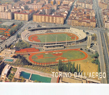 02411 "TORINO DALL'AEREO - LO STADIO COMUNALE" VEDUTA. FOTO AER FOTO SRL. CART NON SPED - Stadiums & Sporting Infrastructures