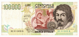 Italia - 100.000 Lire 1997 Caravaggio - Serie Sostitutiva XC     ---- - 100000 Liras