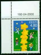 Estland / Estonia / Estonie Europa Cept 2000 Stamp Mi 371 Children Games MNH + CORNER -1 - 2000