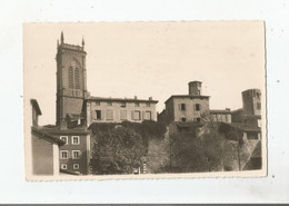 L'ARBRESLE (RHONE) CARTE PHOTO L'EGLISE ET LE VIEUX CHATEAU PRES DU PONT DE LA BREVENNE - L'Abresle