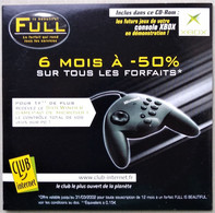 - Pochette CD ROM De Connexion Internet - FULL IS BEAUTIFUL - CLUB INTERNET - XBOX - - Connection Kits