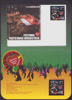 POLAND 2013 Souvenir Mini Booklet / Woodstock Festival, Music, Art, Event, Stage, Guitar / FDC + Stamp  MNH **FV - Cuadernillos